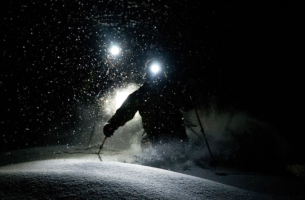 Ski de nuit au Muiset